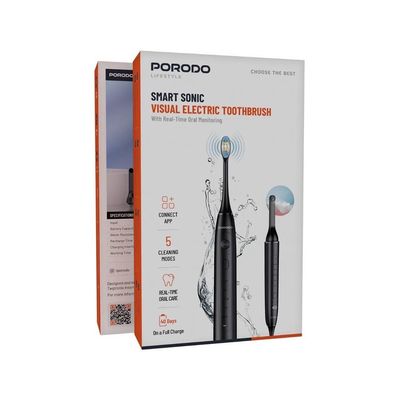 مسواک برقی هوشمند با قابلیت تصویربرداری برند پرودو  ‏(Porodo Lifestyle - Smart Sonic Visual Electric Toothbrush)