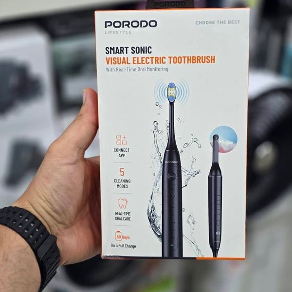 مسواک برقی هوشمند با قابلیت تصویربرداری برند پرودو (Porodo Lifestyle - Smart Sonic Visual Electric Toothbrush)