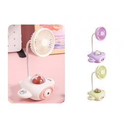 پنکه رومیزی شارژی چراغدار تراش‌دار مدل MU350A