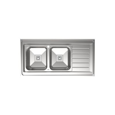 سینک ظرفشویی استیل کن مدل 9102s روکار