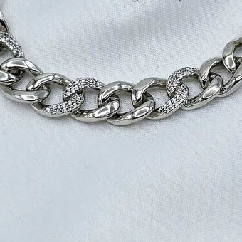 دستبند کارتیر سیلور ژوپینگ نگین‌دار