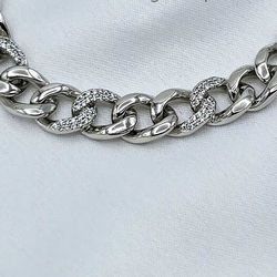 دستبند کارتیر سیلور ژوپینگ نگیندار