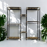 رگال لباس و کمد باز چوب و فلز مدل بیژن