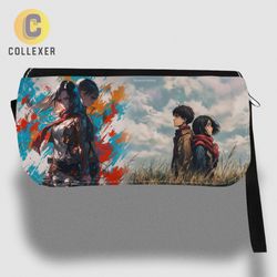 کیف دستی و جامدادی انیمه اتک آن تایتان طرح ارن و میکاسا (Attack on Titan Eren - Mikasa) – کد 01