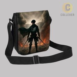 کیف دوشی انیمه اتک آن تایتان طرح لیوای آکرمن (Levi Ackerman) Attack On Titan کد 05