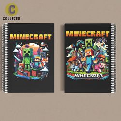 دفتر طرح بازی ماینکرافت (Minecraft) کد 16 (دو رو چاپ )