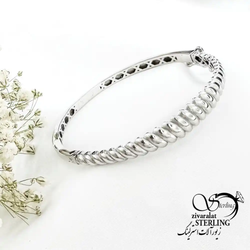دستبند النگویی نقره ایتالیا با عیار925 طرح کلاسیک کد 19488