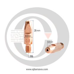 نازل CO2 میگ سایز M6×28×0.8