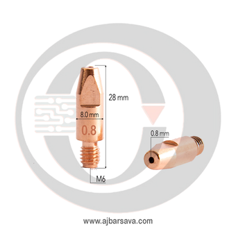 نازل CO2 میگ سایز M6×28×0.8