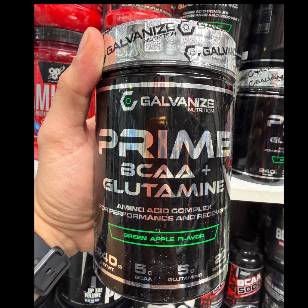 BCAA + گلوتامین گالوانایز پرایم | Galvanize Nutrition PRIME BCAA + GLUTAMINE (Green Apple)