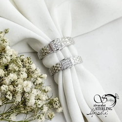 حلقه ست نقره طرح رولکس عیار 925 کد 19526