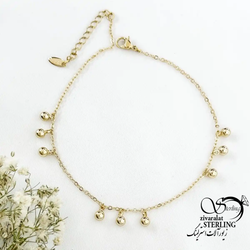 پابند ژوپینگ طرح طلا آویز گوی کد 19712