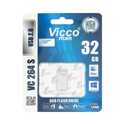 Vicco man VC264 S USB2.0 Flash Memory-32GB نقره ای