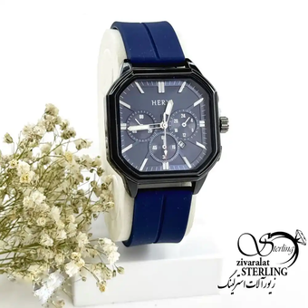 ساعت بند سیلیکونی سرمه ای (مگنتی) برند HERYI کد 19933