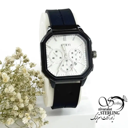 ساعت صفحه سفید برند HERYI بند سیلیکونی کد 19934