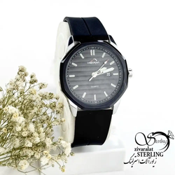 ساعت برند HERYI صفحه گرد مشکی کد 19935