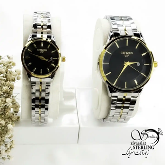 ساعت ست صفحه مشکی سیتیزن(CITIZEN) استیل کد 19994