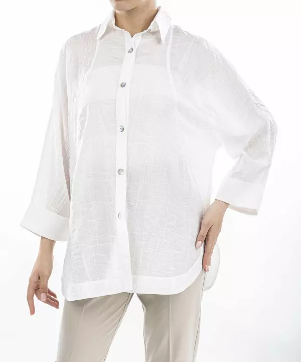 شومیز برش رگلان زنانه ریس کدRees1020043