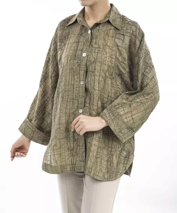 شومیز برش رگلان زنانه ریس کدRees1020043