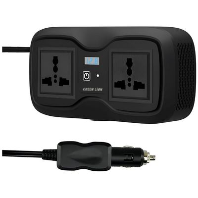 اینورتر و شارژر فندکی خودرو 200 وات / گرین لاین مدل GC-233