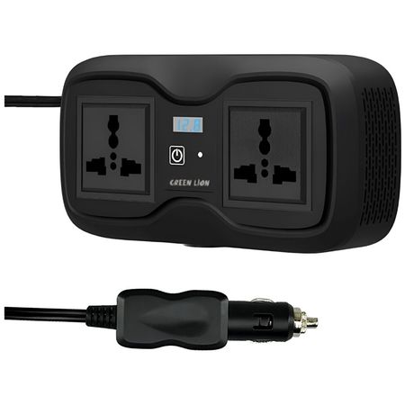 اینورتر و شارژر فندکی خودرو 200 وات / گرین لاین مدل GC-233