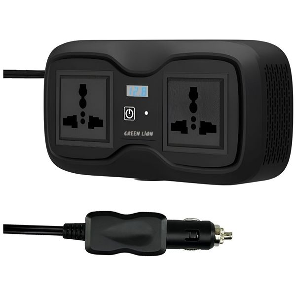 اینورتر و شارژر فندکی خودرو 200 وات / گرین لاین مدل GC-233