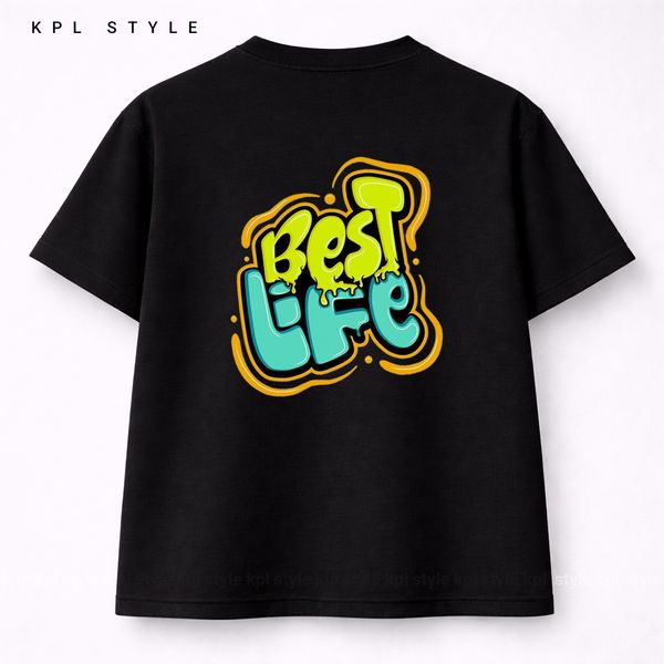 تیشرت Best life | قواره باکسی %100 پنبه کد 1291