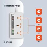 چندراهی و هاب شارژ هوشمند Porodo مدل PD-FWCH013