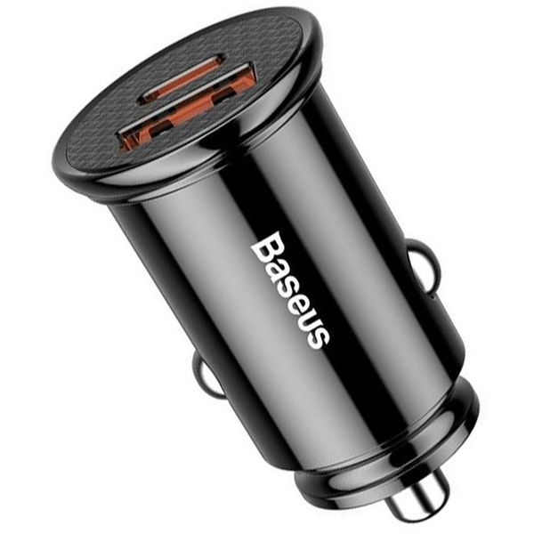 شارژر فندکی 30 وات Baseus Square Metal PPS A+C 30W CCALL-YS01