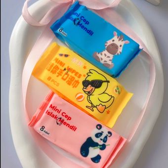 دستمال مرطوب جیبی 8 عددی