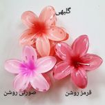 کلیپس مو زنانه مدل گل پلومریا کد brg 410