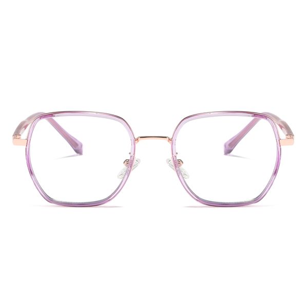 فریم عینک طبی چند ضلعی مدل TJ802C122P81 مناسب برای صورت گرد و بیضی