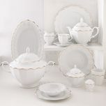 سرویس غذا خوری 103 پارچه چینی زرین سری نئو کلاسیک مدل نارسیس درجه یک