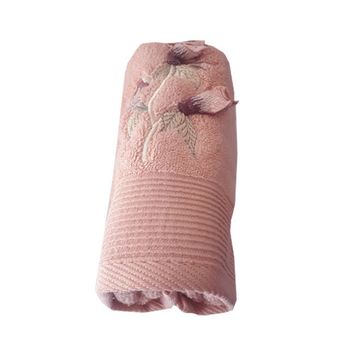 حوله دستی آیدین تاول مدل گل لاله سایز 40×80 سانتیمتر