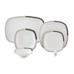 سرویس غذاخوری 27 پارچه 6 نفره چینی زرین ایران مدل  وگاس اوریت درجه 3