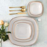 سرویس غذاخوری 27 پارچه 6 نفر چینی زرین ایران مدل کواترو ریوا درجه عالی