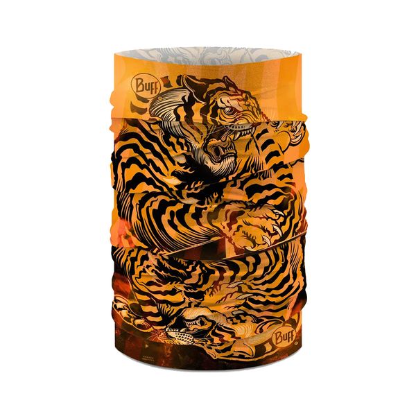 دستمال سر و گردن باف مدل TIGERS ORANGE G2024