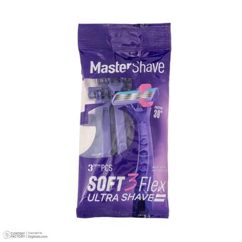 خود تراش مستر شیو مدل Soft 3 Flex بسته 3 عددی