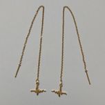 گوشواره زنانه مدل بخیه طرح ضربان کد Beat114*125