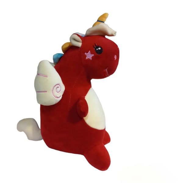 عروسک مدل دایناسور تک شاخ ارتفاع 30 سانتی متر