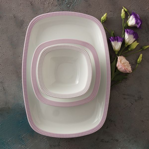 سرویس غذاخوری 27 پارچه 6 نفره چینی زرین ایران مدل Mon Belan