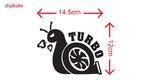 استیکر خودرو طرح Turbo