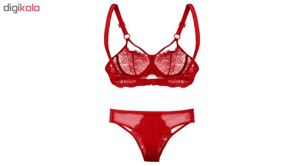 ست شورت و سوتین زنانه کد R-1011 رنگ قرمز*959