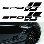 برچسب بدنه خودرو شیپرس طرح SPORT کد Ss005M بسته دو عددی
