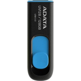 فلش ای دیتا مدل UV128 ظرفیت 128 گیگابایت USB3.0 با گارانتی شرکتی