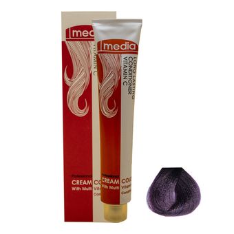 رنگ مو مدیا سری شرابی شماره 4.20 حجم 100 میلی لیتر رنگ شرابی تیره