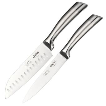 چاقو اشپزخانه جی فی نی کد G-2-SANTAKU مجموعه 2 عددی