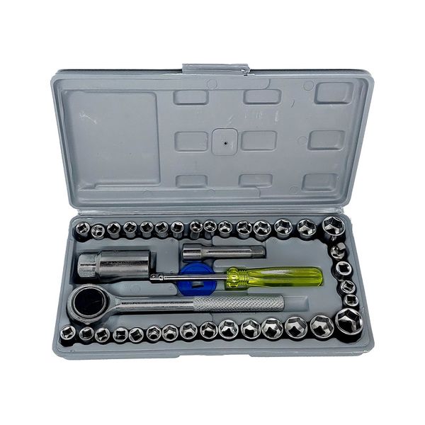 آچار بکس و سری آچار بکس آیوا مدل 40 N بسته 40 عددی