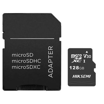 کارت حافظه microSDHC هایکسمی مدل HS-TF-C1 کلاس 10 ظرفیت 128 گیگابایت به همراه آدابتور