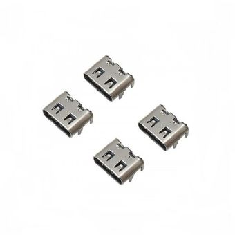 کانکتور usb-c مادگی 6 پین مدل 23 بسته 4 عددی